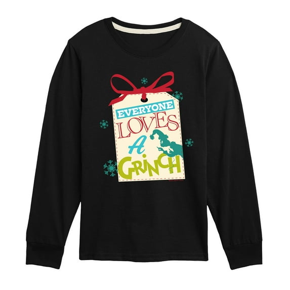 Dr. Seuss The Grinch - Christmas - Everyone Loves A Grinch - Toddler & Youth Long Sleeve Graphic T-Shirt