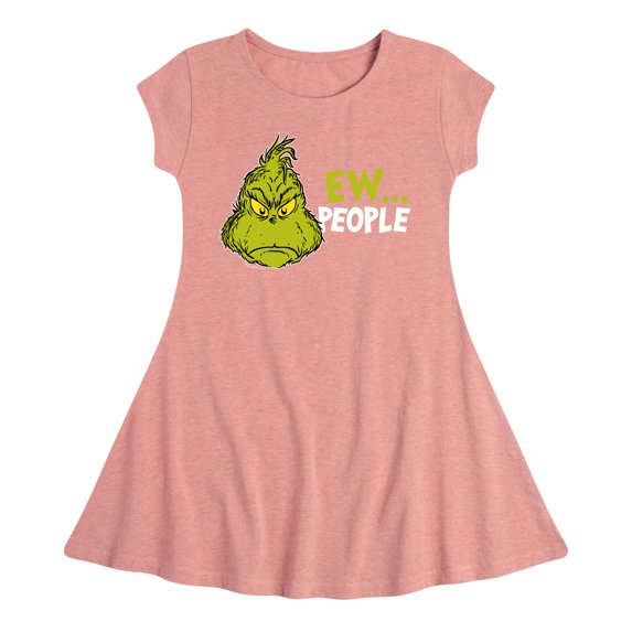 Dr. Seuss The Grinch - Christmas - Ew... People - Toddler & Youth Girls Fit & Flare Dress