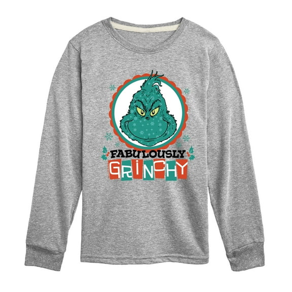 Dr. Seuss The Grinch - Christmas - Fabulously Grinchy - Toddler & Youth Long Sleeve Graphic T-Shirt