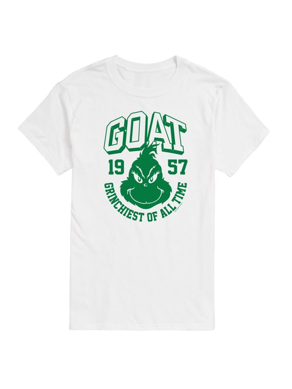 The Grinch - The Grinch Christmas GOAT Grinchiest Of All Time Men's Short Sleeve Graphic T-Shirt