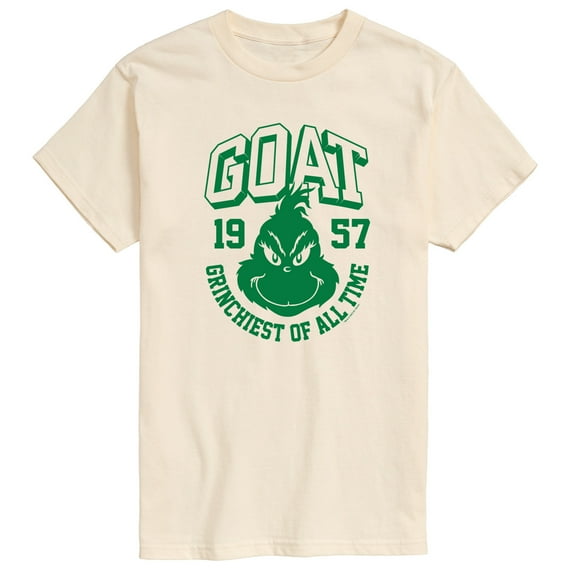 Dr. Seuss The Grinch - Christmas - GOAT Grinchiest Of All Time - Men's Short Sleeve Graphic T-Shirt