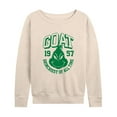 thumbnail image 1 of Dr. Seuss The Grinch - Christmas - GOAT Grinchiest Of All Time - Women's Lightweight French Terry Long Sleeve Shirt, 1 of 4
