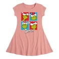 thumbnail image 1 of Dr. Seuss The Grinch - Christmas - Grinch Grid - Toddler & Youth Girls Fit & Flare Dress, 1 of 1