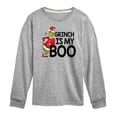 thumbnail image 1 of Dr. Seuss The Grinch - Christmas - Grinch Is My Boo - Toddler & Youth Long Sleeve Graphic T-Shirt, 1 of 4