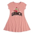 thumbnail image 1 of Dr. Seuss The Grinch - Christmas - Grinch & Max - Toddler & Youth Girls Fit & Flare Dress, 1 of 1