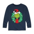 thumbnail image 1 of Dr. Seuss The Grinch - Christmas - Grinch Wreath - Toddler & Youth Long Sleeve Graphic T-Shirt, 1 of 4