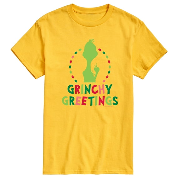 Dr. Seuss The Grinch - Christmas - Grinchy Greetings - Men's Short Sleeve Graphic T-Shirt