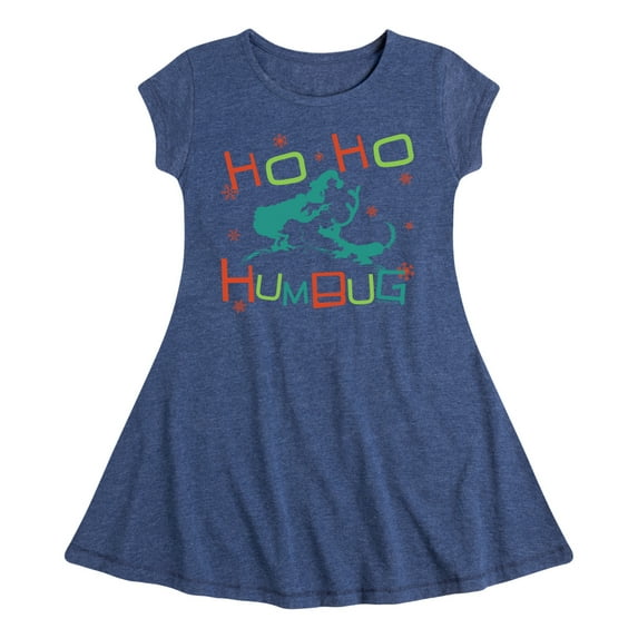 Dr. Seuss The Grinch - Christmas - Ho Ho Humbug - Toddler & Youth Girls Fit & Flare Dress