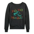 thumbnail image 1 of Dr. Seuss The Grinch - Christmas - Ho Ho Humbug - Women's Lightweight French Terry Long Sleeve Shirt, 1 of 4
