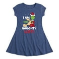 thumbnail image 1 of Dr. Seuss The Grinch - Christmas - I Am The Naughty List - Toddler & Youth Girls Fit & Flare Dress, 1 of 3