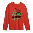 thumbnail image 1 of Dr. Seuss The Grinch - Christmas - I Am The Naughty List - Toddler & Youth Long Sleeve Graphic T-Shirt, 1 of 4