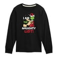 thumbnail image 1 of Dr. Seuss The Grinch - Christmas - I Am The Naughty List - Toddler & Youth Long Sleeve Graphic T-Shirt, 1 of 4