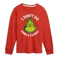 thumbnail image 1 of Dr. Seuss The Grinch - Christmas - I Don't Do Warm & Cuddly - Toddler & Youth Long Sleeve Graphic T-Shirt, 1 of 4