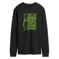 thumbnail image 1 of Dr. Seuss The Grinch - Christmas - I Don't Like Morning Or People - Men's Long Sleeve T-Shirt, 1 of 4