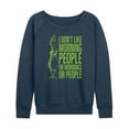 thumbnail image 1 of Dr. Seuss The Grinch - Christmas - I Don't Like Morning Or People - Women's Lightweight French Terry Long Sleeve Shirt, 1 of 4