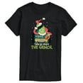 thumbnail image 1 of Dr. Seuss The Grinch - Christmas - If Santa Could, Grinch Can Too - Men's Short Sleeve Graphic T-Shirt, 1 of 4