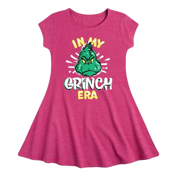Dr. Seuss The Grinch - Christmas - In My Grinch Era - Toddler & Youth Girls Fit & Flare Dress