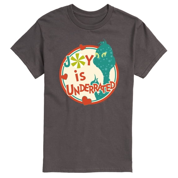 Dr. Seuss The Grinch - Christmas - Joy Is Underrated - Men's Short Sleeve Graphic T-Shirt