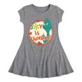 thumbnail image 1 of Dr. Seuss The Grinch - Christmas - Joy Is Underrated - Toddler & Youth Girls Fit & Flare Dress, 1 of 1