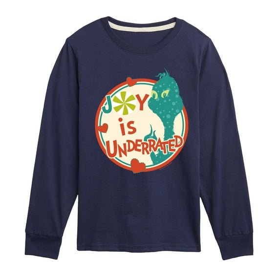 Dr. Seuss The Grinch - Christmas - Joy Is Underrated - Toddler & Youth Long Sleeve Graphic T-Shirt