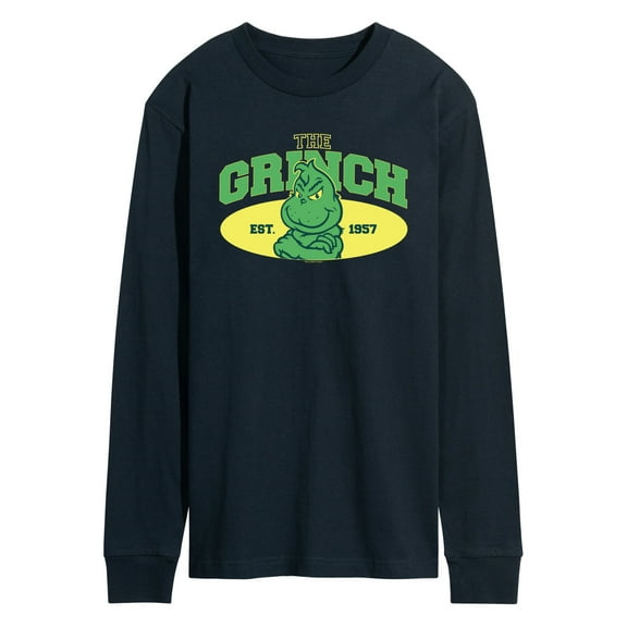 Dr. Seuss The Grinch - Christmas - Little Grinch Est. 1957 - Men's Long Sleeve T-Shirt