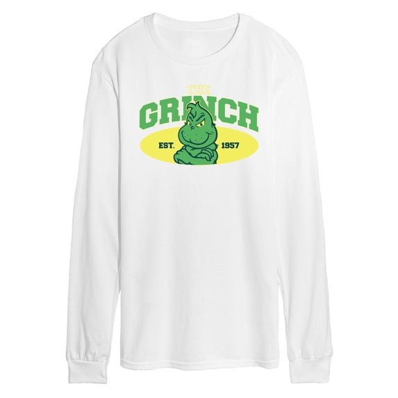 Dr. Seuss The Grinch - Christmas - Little Grinch Est. 1957 - Men's Long Sleeve T-Shirt
