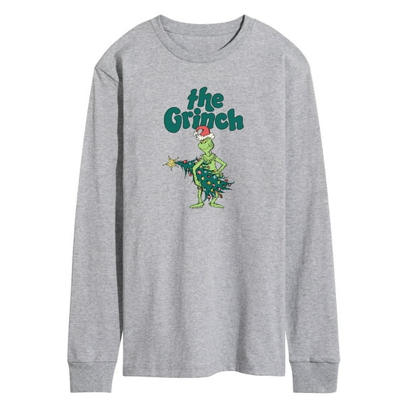 Dr. Seuss The Grinch - Christmas - Me & The Tree - Men's Long Sleeve T-Shirt