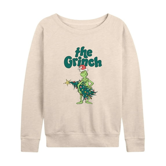 Dr. Seuss The Grinch - Christmas - Me & The Tree - Women's Lightweight French Terry Long Sleeve Shirt