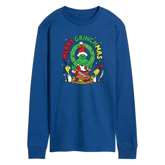 Dr. Seuss The Grinch - Christmas - Merry Grinchmas - Men's Long Sleeve T-Shirt