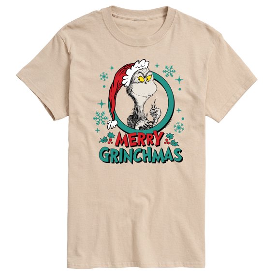 Dr. Seuss The Grinch - Christmas - Merry Grinchmas - Men's Short Sleeve Graphic T-Shirt