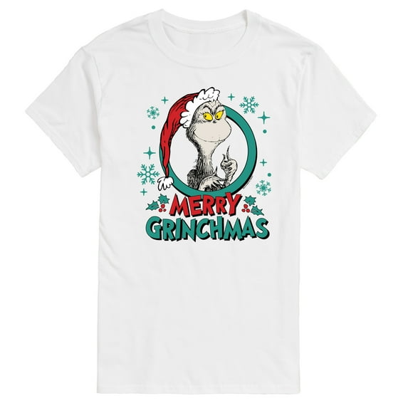 Dr. Seuss The Grinch - Christmas - Merry Grinchmas - Men's Short Sleeve Graphic T-Shirt