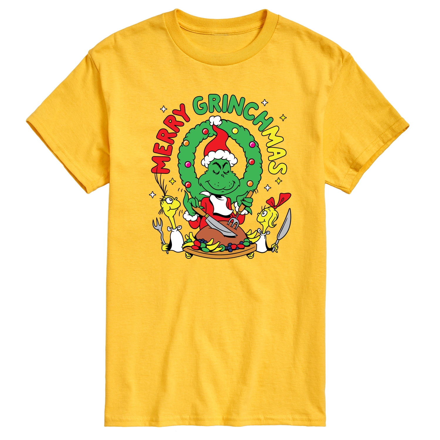 Dr. Seuss The Grinch Christmas Merry Grinchmas Men's Short Sleeve