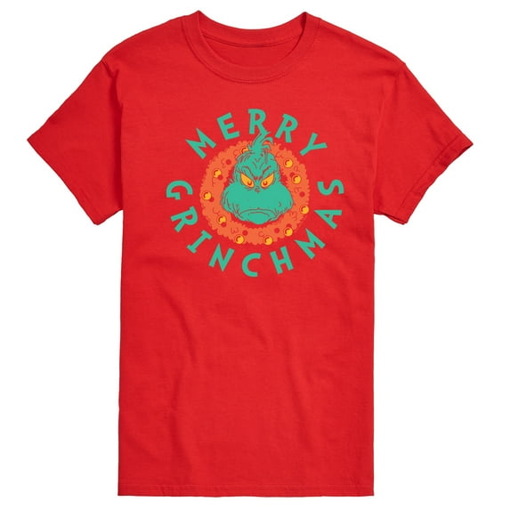 Dr. Seuss The Grinch - Christmas - Merry Grinchmas - Men's Short Sleeve Graphic T-Shirt