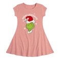 thumbnail image 1 of Dr. Seuss The Grinch - Christmas - Merry Grinchmas - Toddler & Youth Girls Fit & Flare Dress, 1 of 1