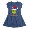 thumbnail image 1 of Dr. Seuss The Grinch - Christmas - Merry Grinchmas - Toddler & Youth Girls Fit & Flare Dress, 1 of 1