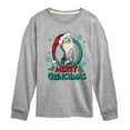 thumbnail image 1 of Dr. Seuss The Grinch - Christmas - Merry Grinchmas - Toddler & Youth Long Sleeve Graphic T-Shirt, 1 of 4