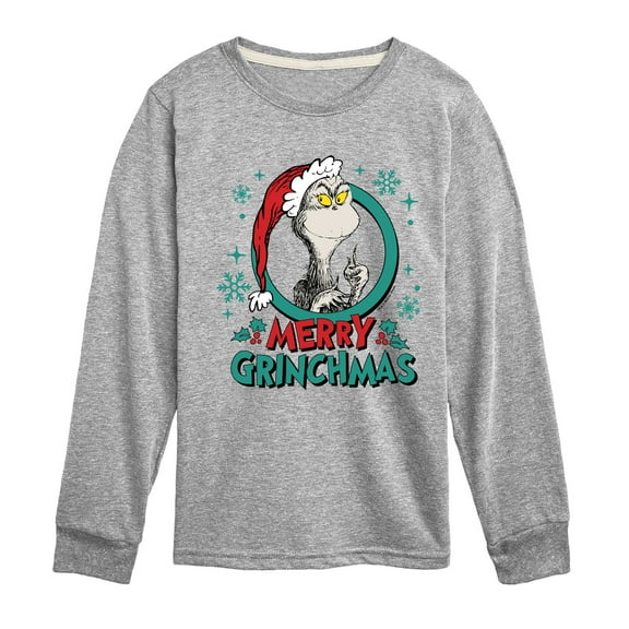Dr. Seuss The Grinch - Christmas - Merry Grinchmas - Toddler & Youth Long Sleeve Graphic T-Shirt