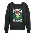 thumbnail image 1 of Dr. Seuss The Grinch - Christmas - Merry Grinchmas - Women's Lightweight French Terry Long Sleeve Shirt, 1 of 4