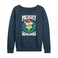 thumbnail image 1 of Dr. Seuss The Grinch - Christmas - Merry Grinchmas - Women's Lightweight French Terry Long Sleeve Shirt, 1 of 4