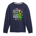 thumbnail image 1 of Dr. Seuss The Grinch - Christmas - Minster Steal Your Tree - Toddler & Youth Long Sleeve Graphic T-Shirt, 1 of 4