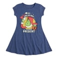 thumbnail image 1 of Dr. Seuss The Grinch - Christmas - My Presence Is Your Present - Toddler & Youth Girls Fit & Flare Dress, 1 of 1