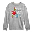 thumbnail image 1 of Dr. Seuss The Grinch - Christmas - My Presence Is Your Present - Toddler & Youth Long Sleeve Graphic T-Shirt, 1 of 4