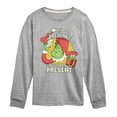 thumbnail image 1 of Dr. Seuss The Grinch - Christmas - My Presence Is Your Present - Toddler & Youth Long Sleeve Graphic T-Shirt, 1 of 4