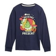 thumbnail image 1 of Dr. Seuss The Grinch - Christmas - My Presence Is Your Present - Toddler & Youth Long Sleeve Graphic T-Shirt, 1 of 4