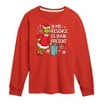 thumbnail image 1 of Dr. Seuss The Grinch - Christmas - My Presence Is Your Present - Toddler & Youth Long Sleeve Graphic T-Shirt, 1 of 4