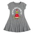 thumbnail image 1 of Dr. Seuss The Grinch - Christmas - Never Not Grinchy - Toddler & Youth Girls Fit & Flare Dress, 1 of 1