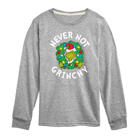 Dr. Seuss The Grinch - Christmas - Never Not Grinchy - Toddler & Youth Long Sleeve Graphic T-Shirt