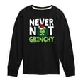 thumbnail image 1 of Dr. Seuss The Grinch - Christmas - Never Not Grinchy - Toddler & Youth Long Sleeve Graphic T-Shirt, 1 of 4