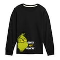 thumbnail image 1 of Dr. Seuss The Grinch - Christmas - Never Not Grinchy - Toddler & Youth Long Sleeve Graphic T-Shirt, 1 of 4