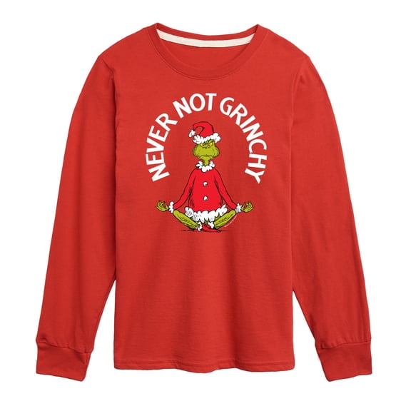 Dr. Seuss The Grinch - Christmas - Never Not Grinchy - Toddler & Youth Long Sleeve Graphic T-Shirt